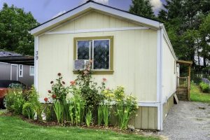 home exterior with grass and garden